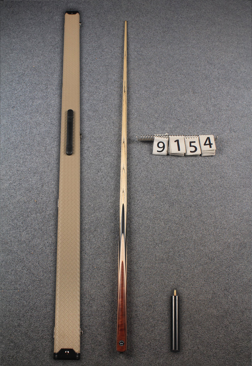 1 piece ash english pool cue  #9154