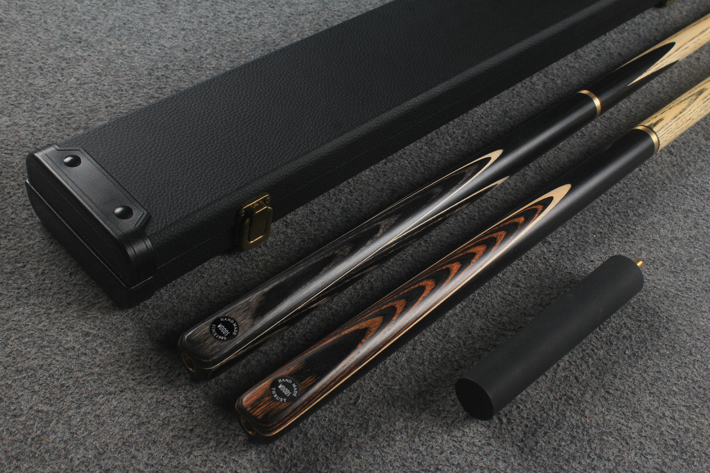3/4 ASH english pool cue + break cue + case # 9177