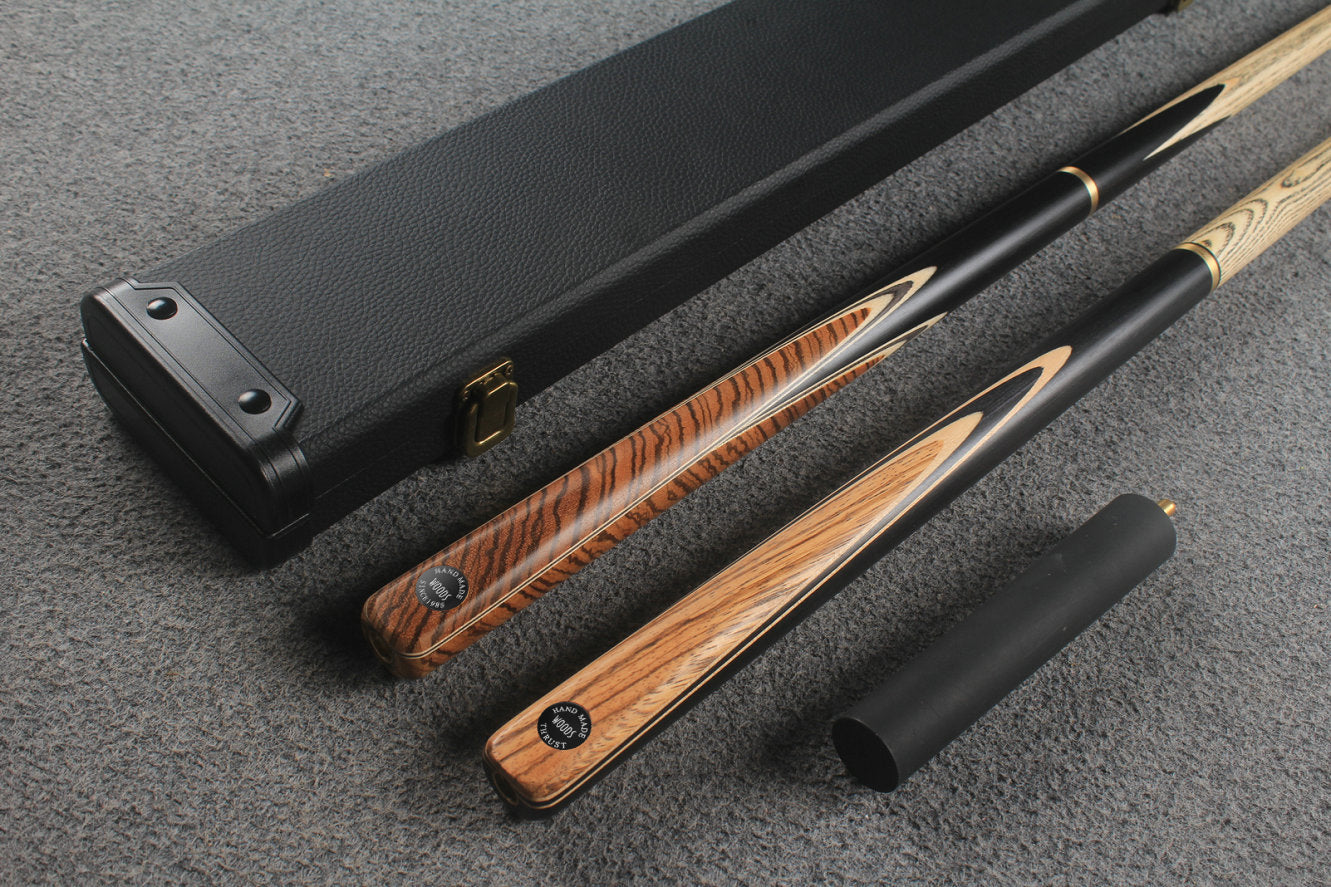 3/4 ASH english pool cue + break cue + case # 9178