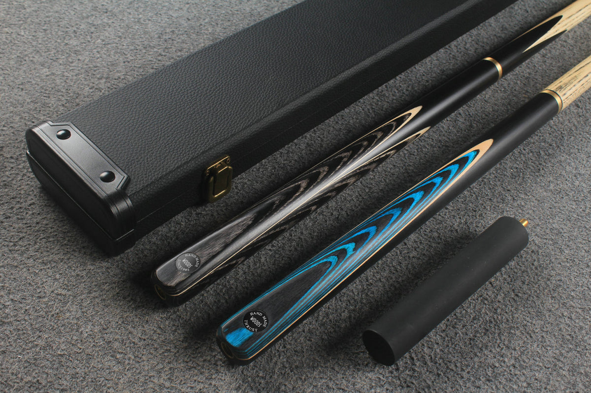 3/4 ASH english pool cue + break cue + case # 9179