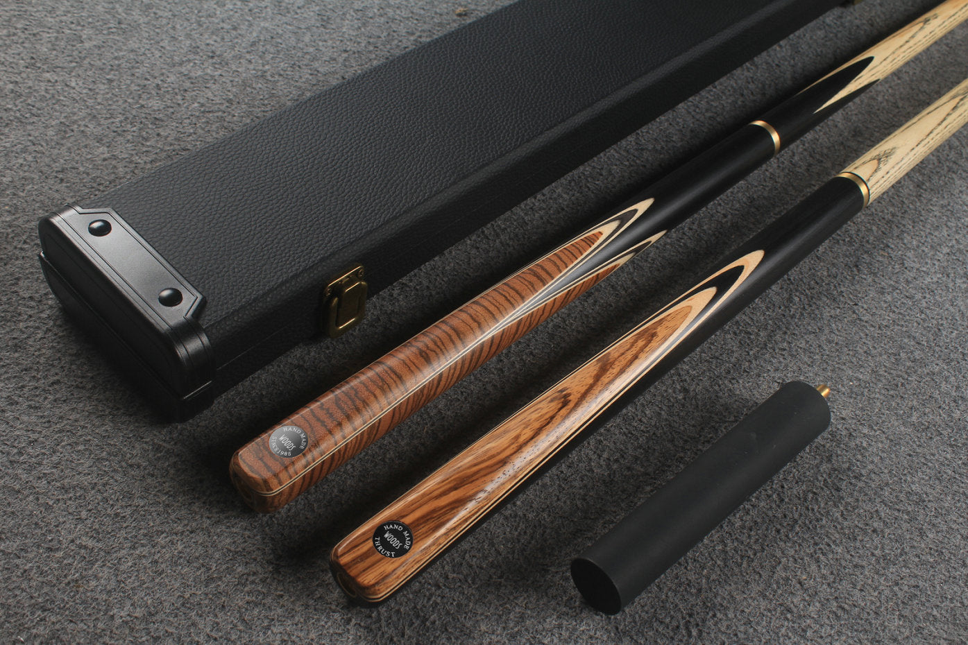 3/4 ASH english pool cue + break cue + case # 9180