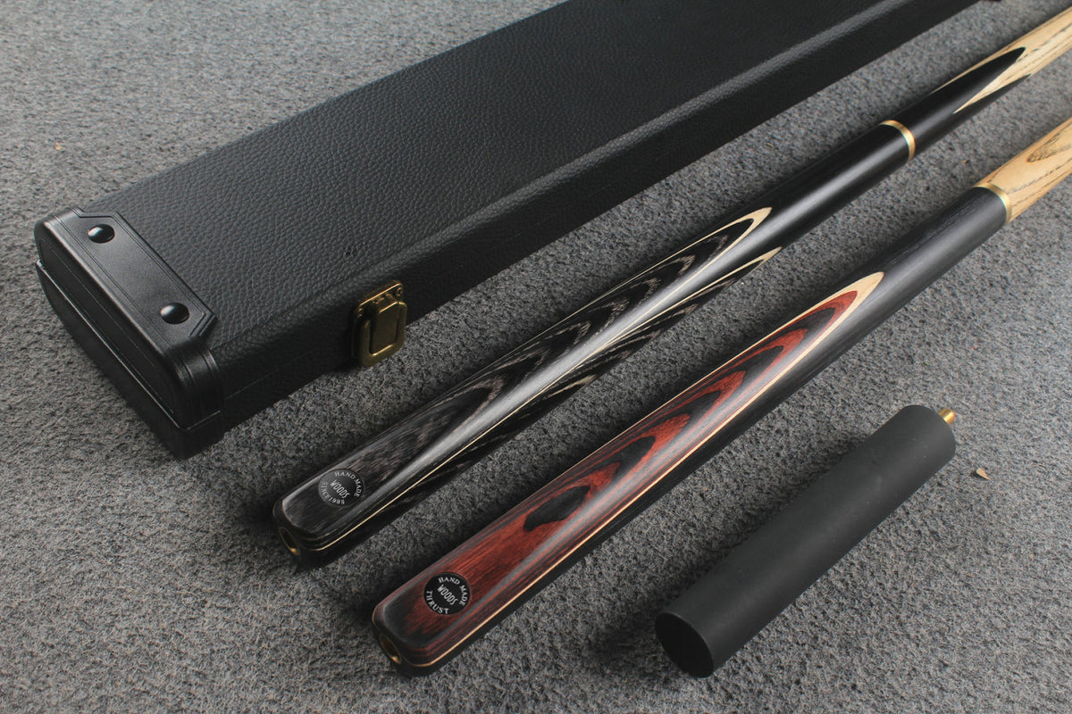 3/4 ASH english pool cue + break cue + case # 9181