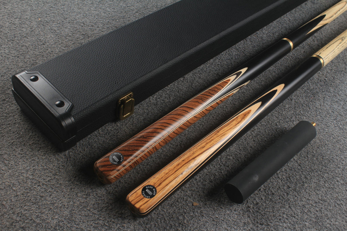 3/4 ASH english pool cue + break cue + case # 9182