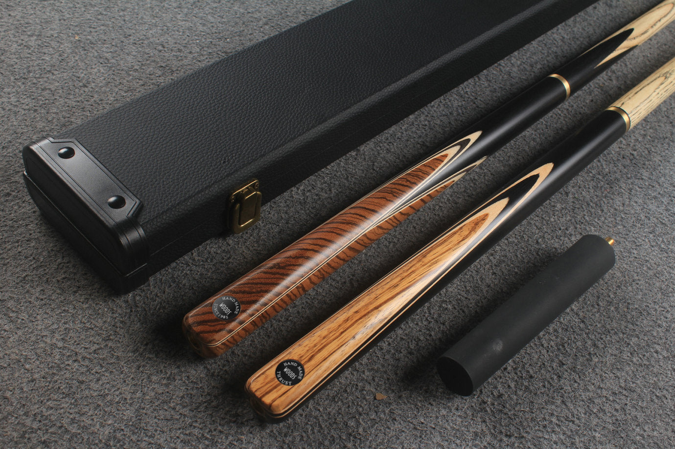 3/4 ASH english pool cue + break cue + case # 9182