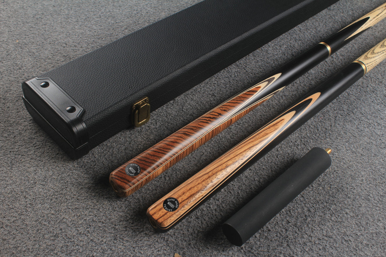 3/4 ASH english pool cue + break cue + case # 9183