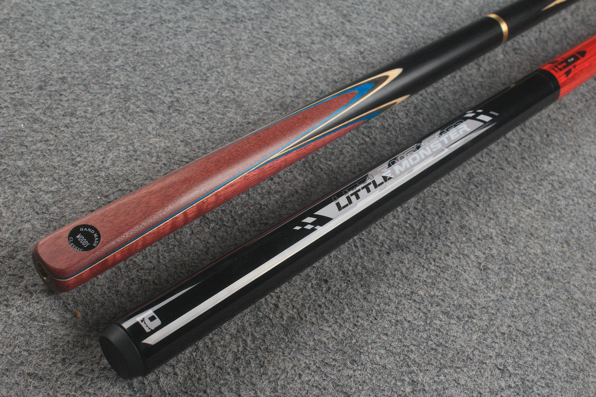 3/4 ASH chinese 8 ball pool cue + 1/2 break cue + case # 9226 WOODS CUES