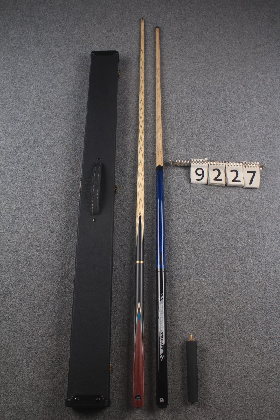 3/4 ASH chinese 8 ball pool cue + 1/2 break cue + case # 9227