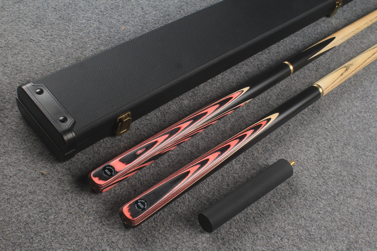 3/4 ASH english pool cue + break cue + case # 9404