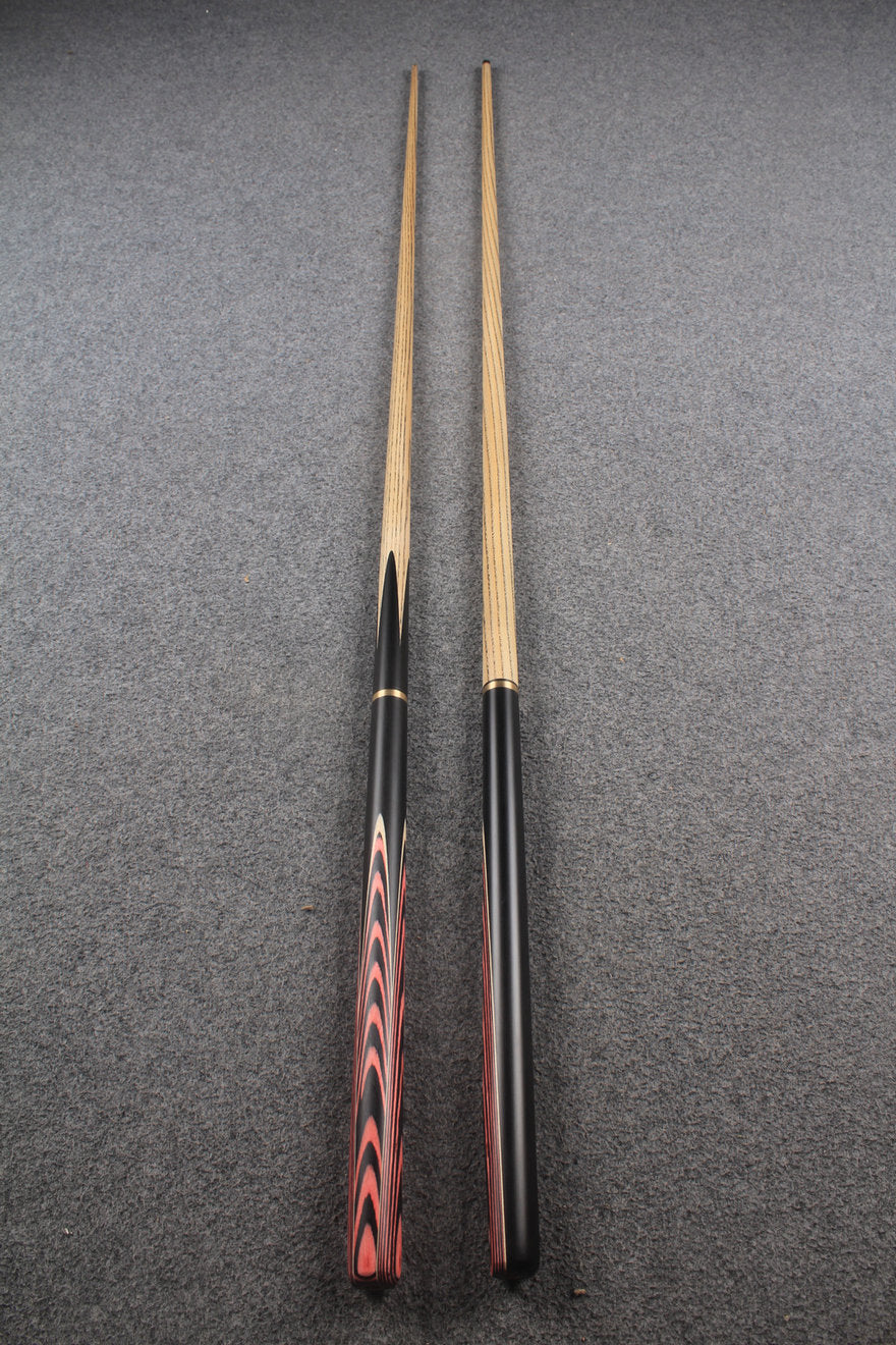 3/4 ASH english pool cue + break cue + case # 9404