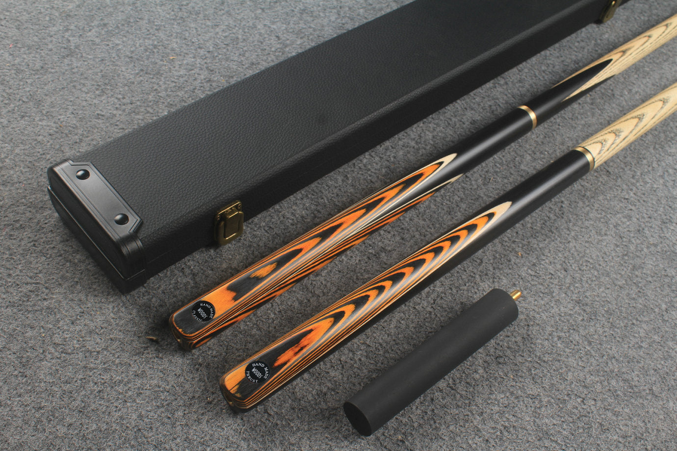 3/4 ASH english pool cue + break cue + case # 9405