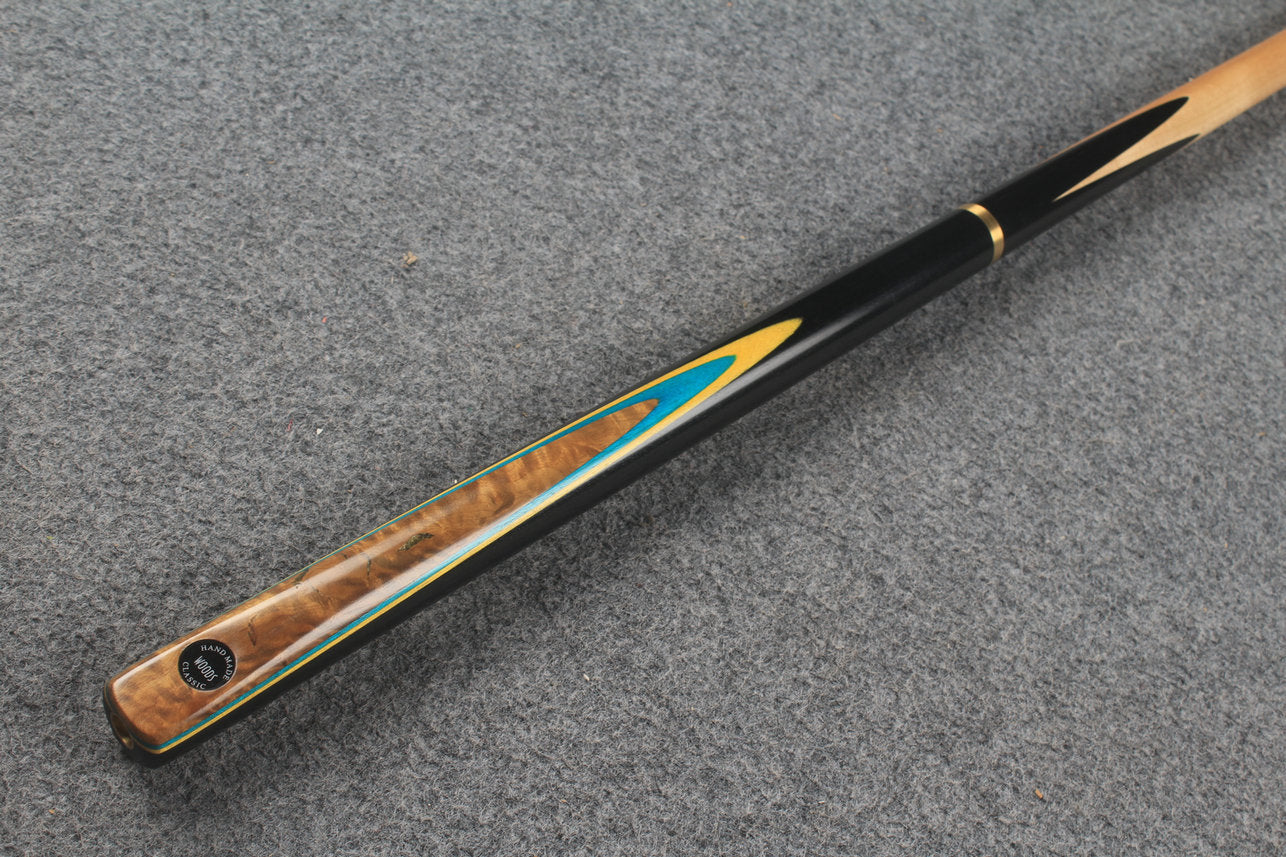 3/4 maple snooker cue # 9489