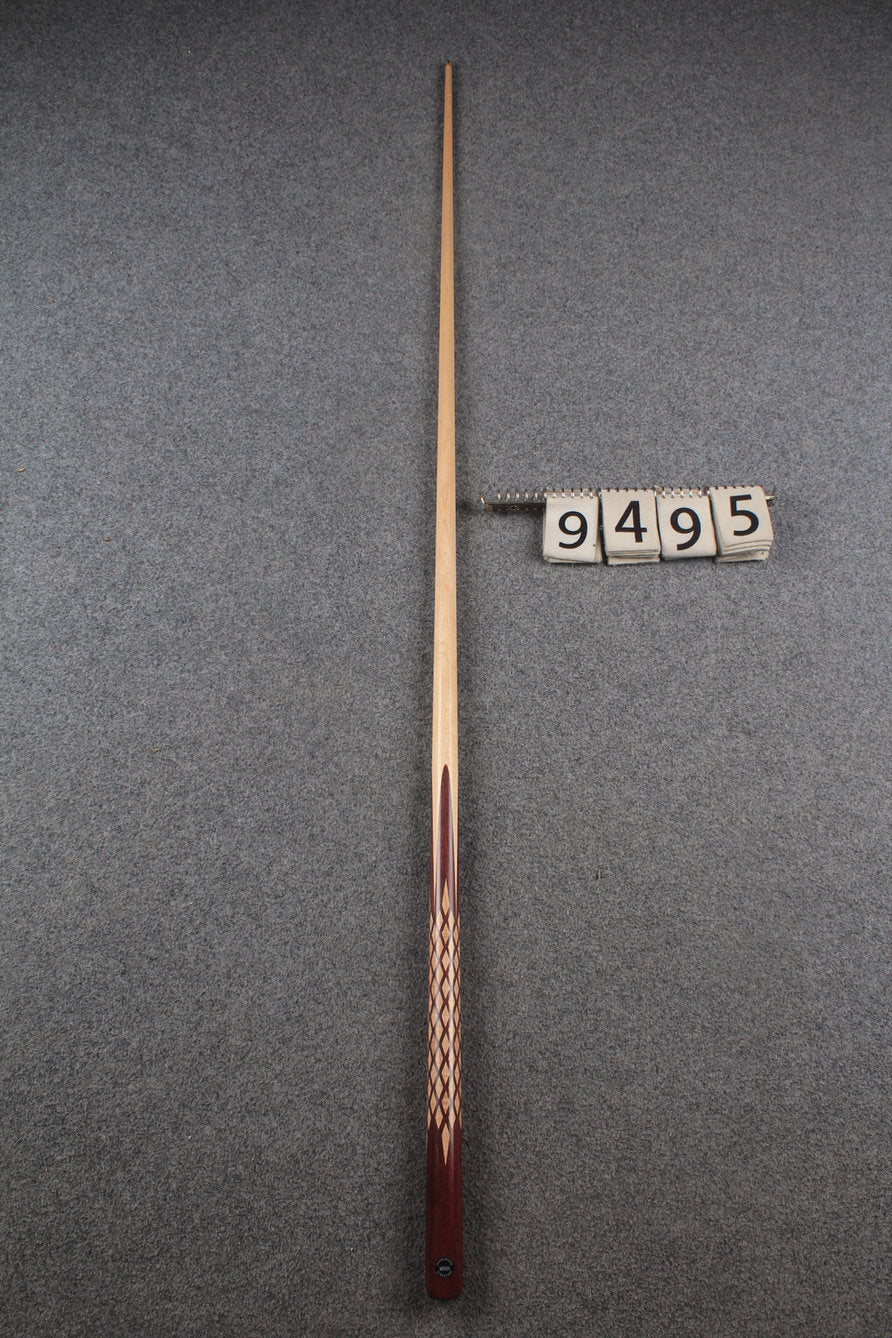 1 piece maple inlay english pool cue # 9495