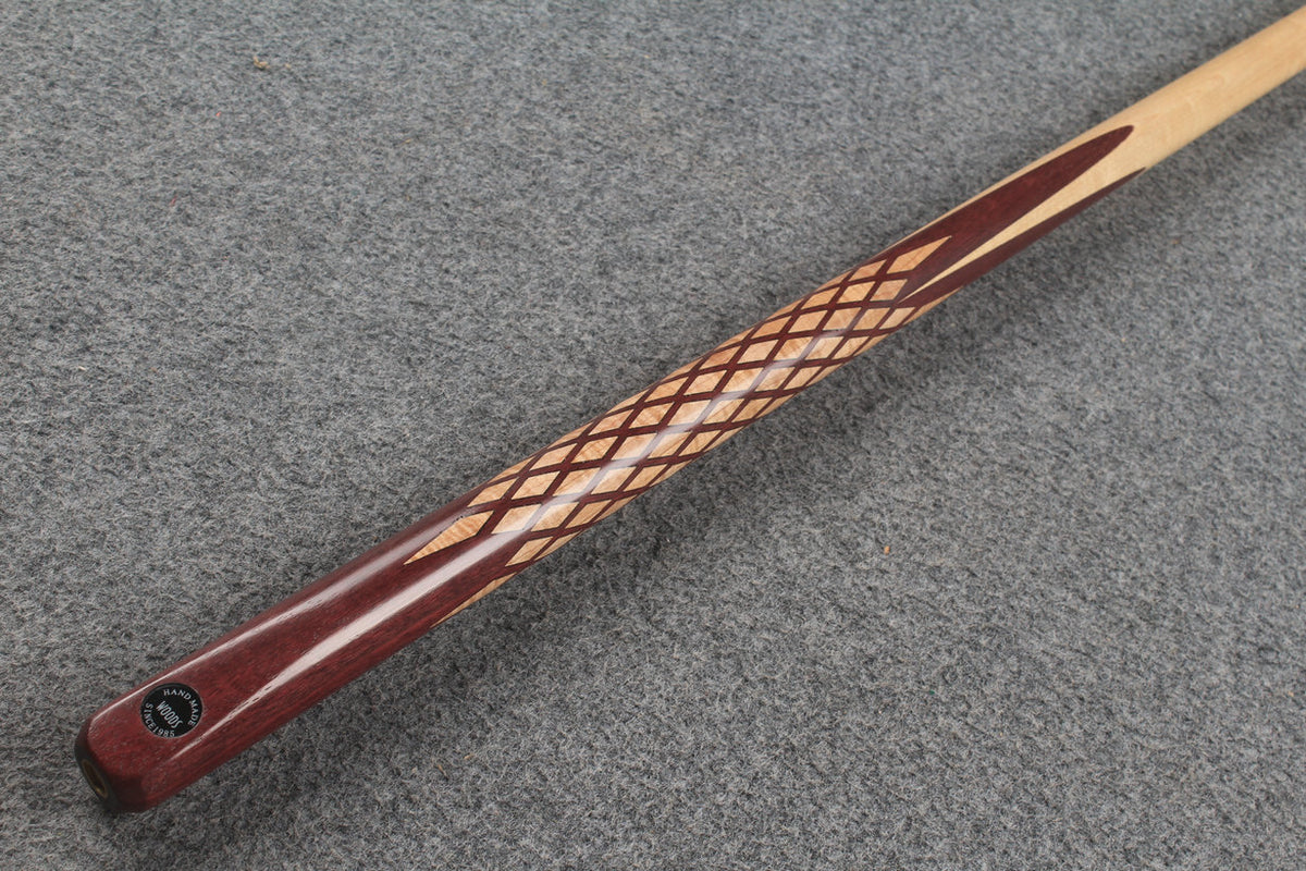 1 piece maple inlay english pool cue # 9495