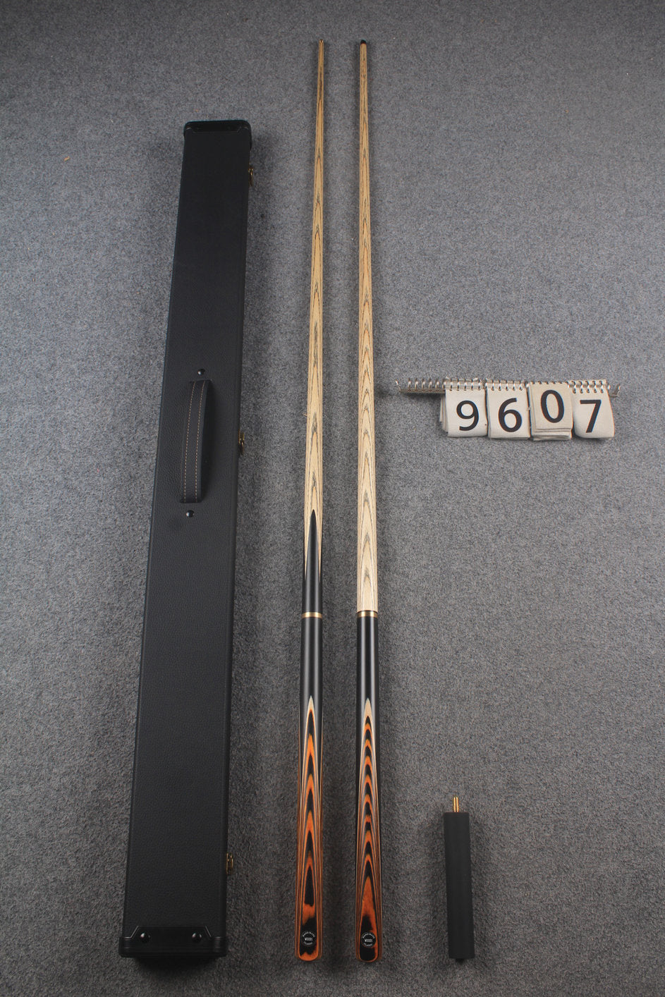3/4 ASH english pool cue + break cue + case # 9607
