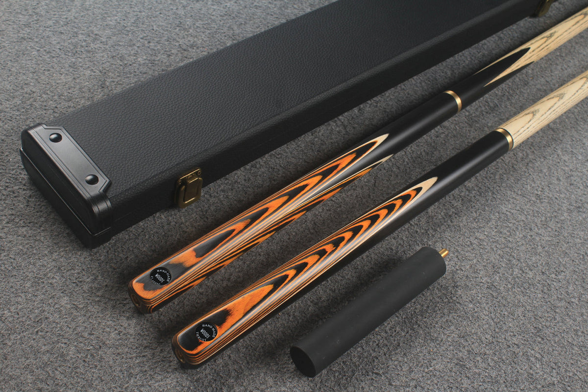 3/4 ASH english pool cue + break cue + case # 9607