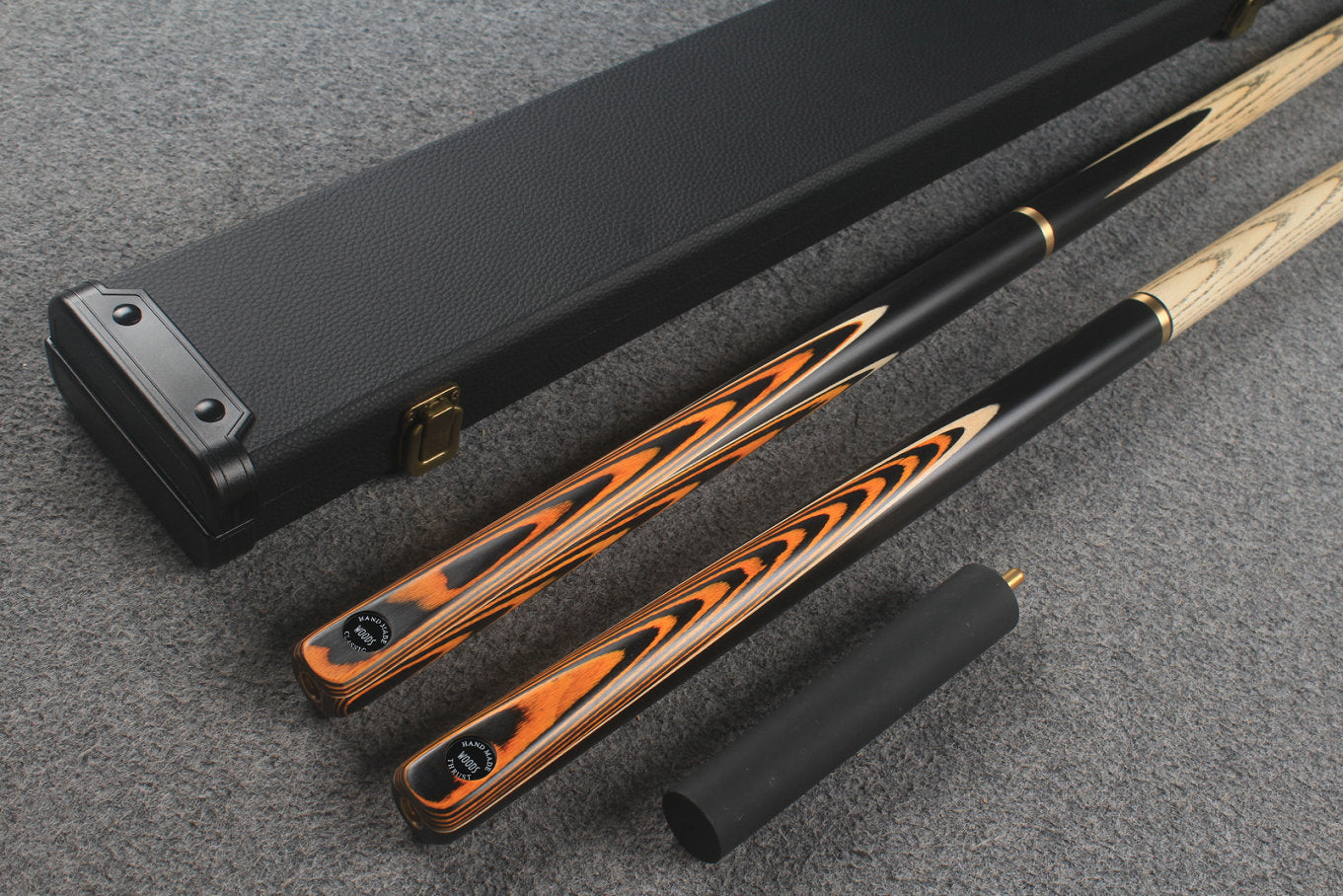 3/4 ASH english pool cue + break cue + case # 9607