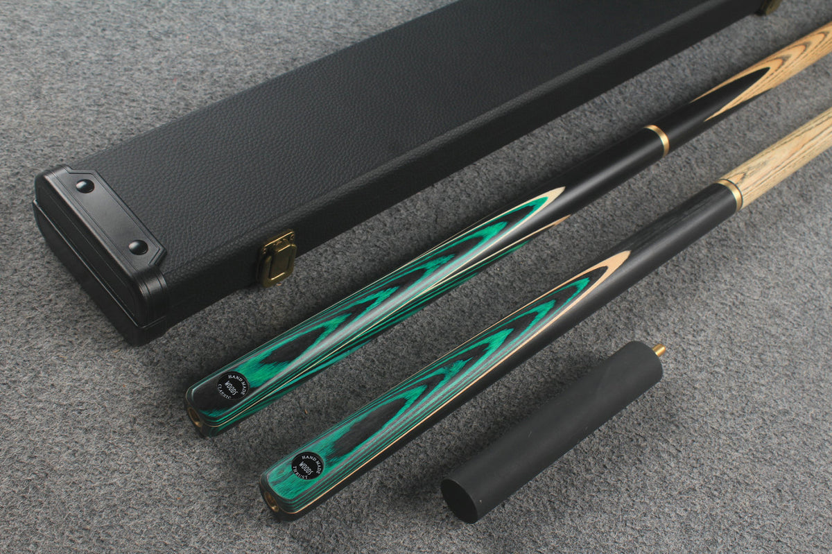 3/4 ASH english pool cue + break cue + case # 9609