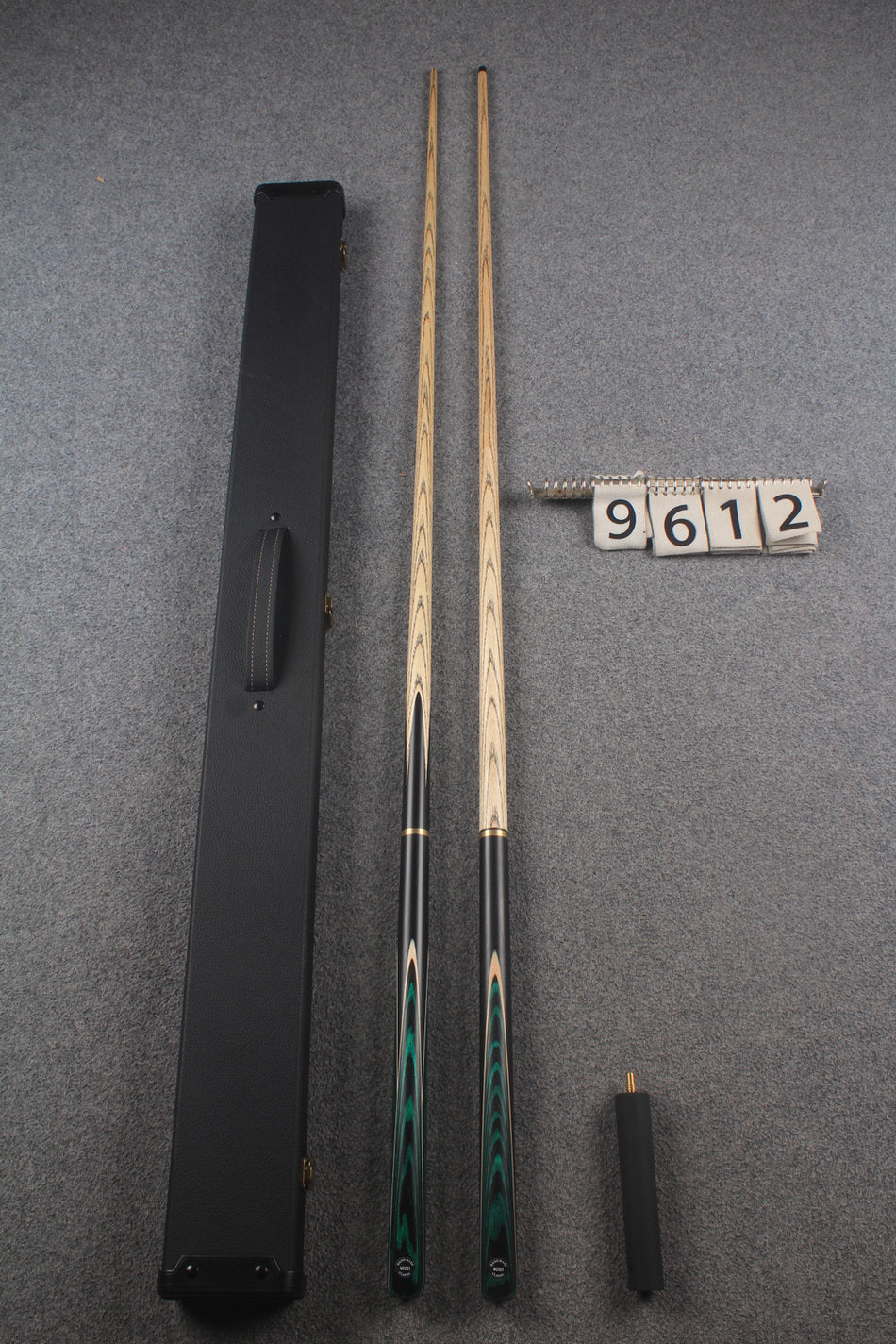3/4 ASH english pool cue + break cue + case # 9612