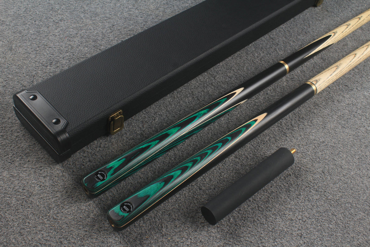 3/4 ASH english pool cue + break cue + case # 9612
