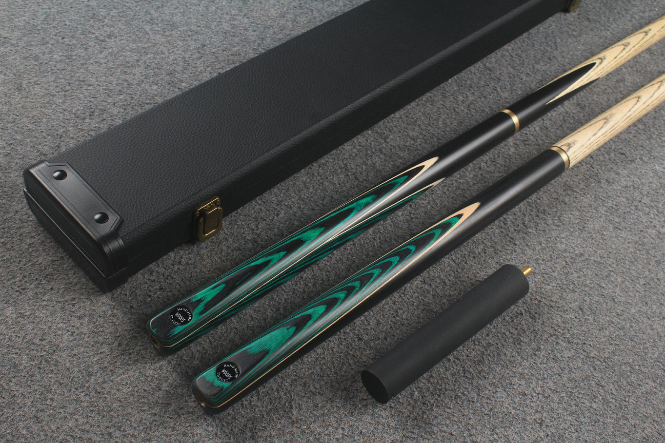 3/4 ASH english pool cue + break cue + case # 9612
