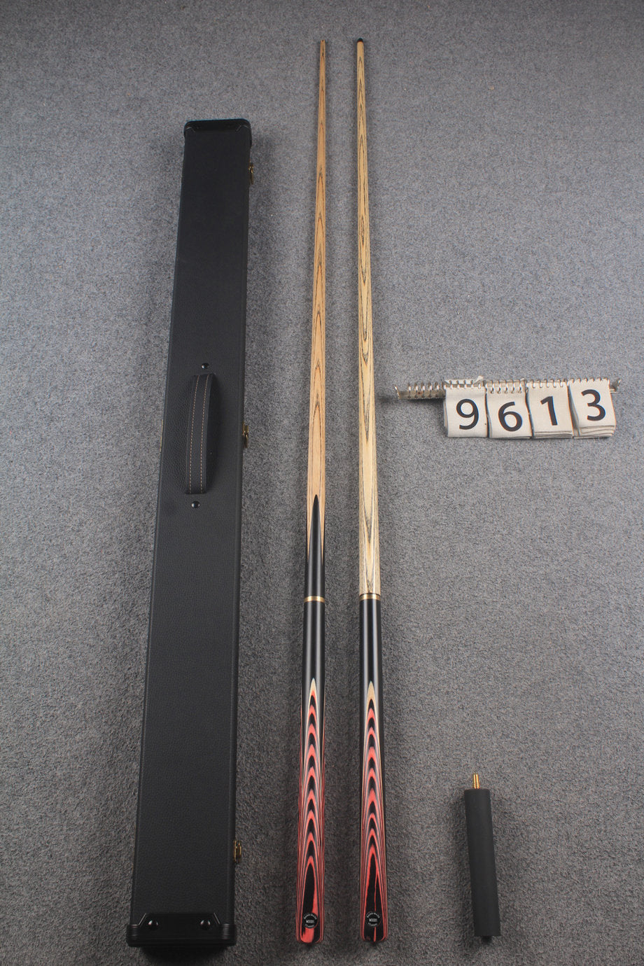 3/4 ASH english pool cue + break cue + case # 9613
