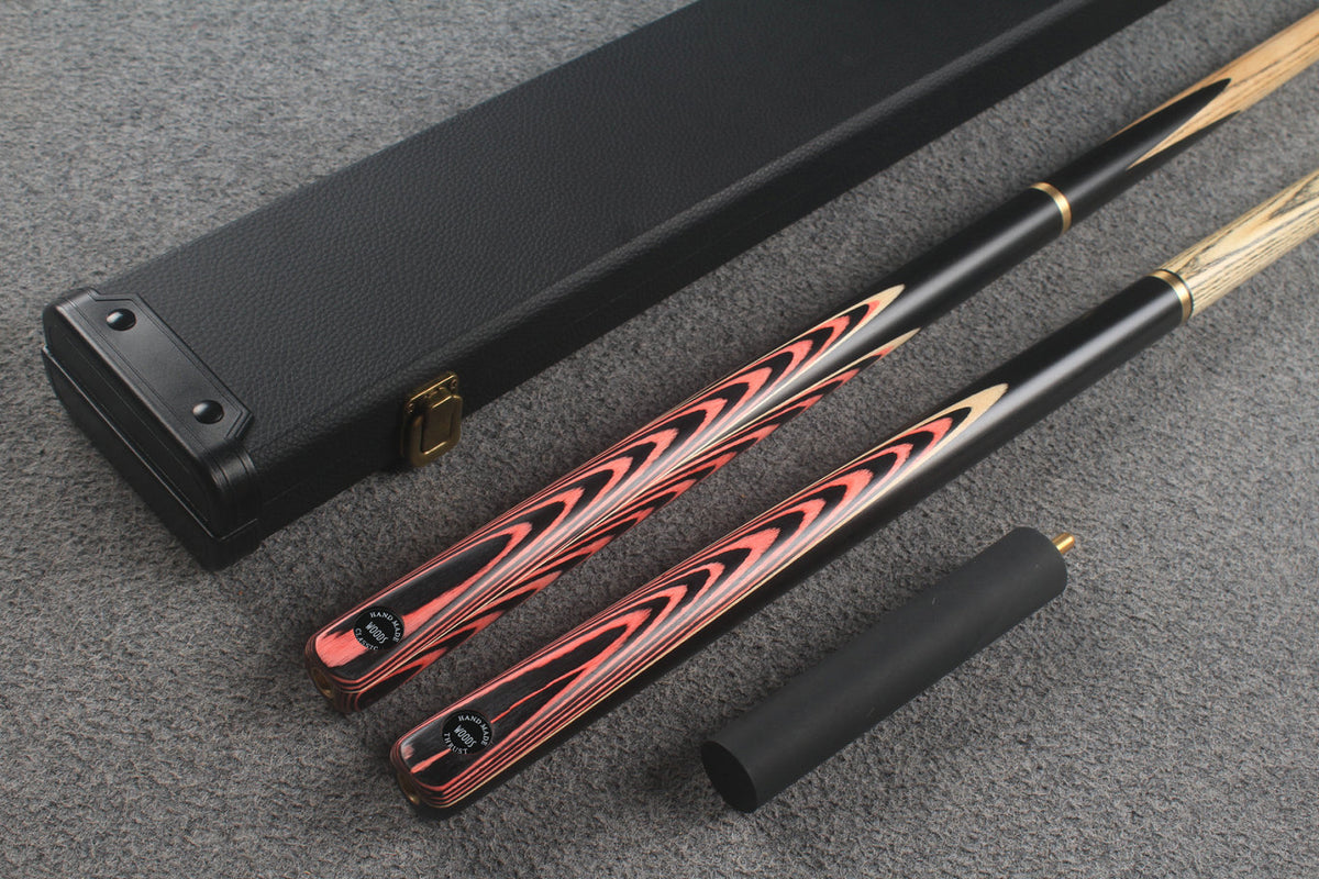 3/4 ASH english pool cue + break cue + case # 9613