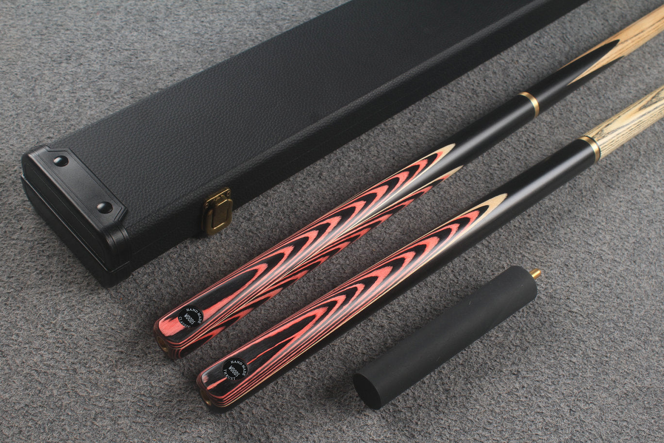 3/4 ASH english pool cue + break cue + case # 9613
