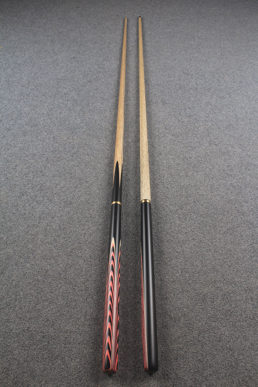 3/4 ASH english pool cue + break cue + case # 9613