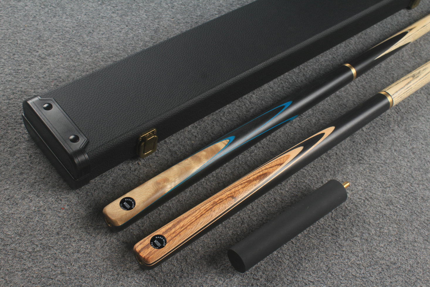 3/4 ASH english pool cue + break cue + case # 9722