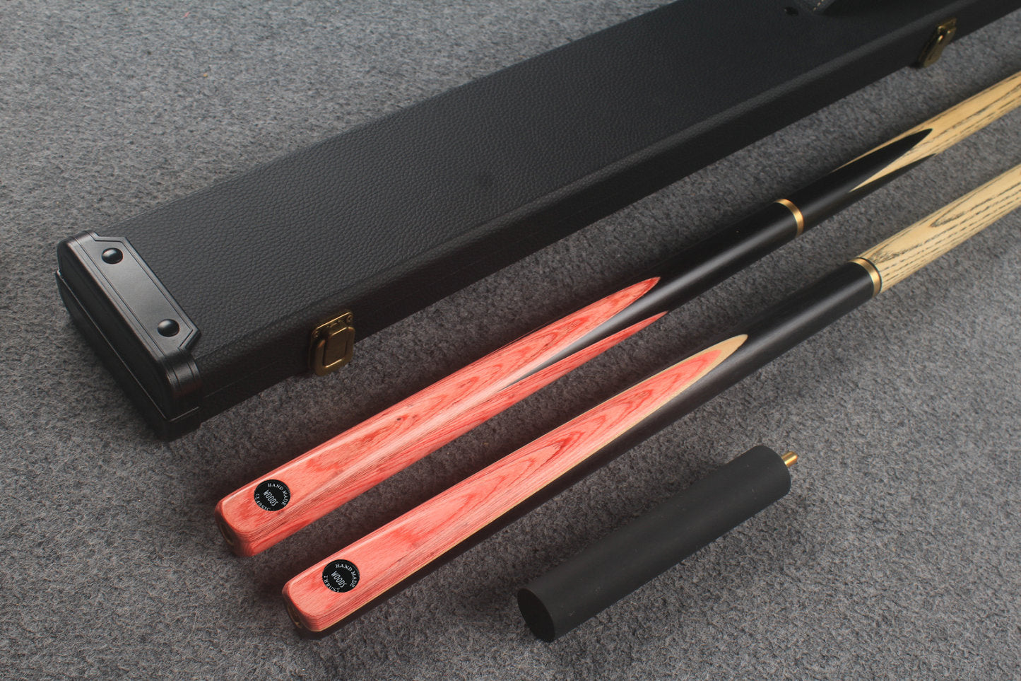 3/4 ASH english pool cue + break cue + case # 9724