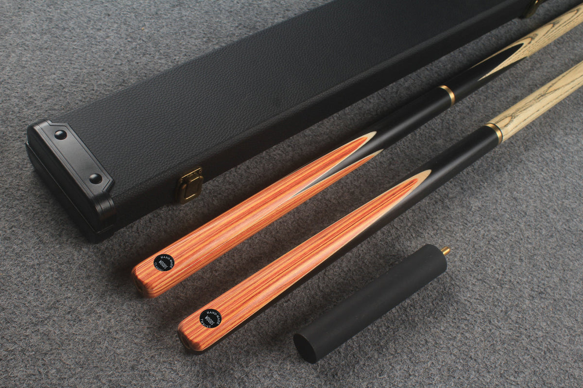 3/4 ASH english pool cue + break cue + case # 9725