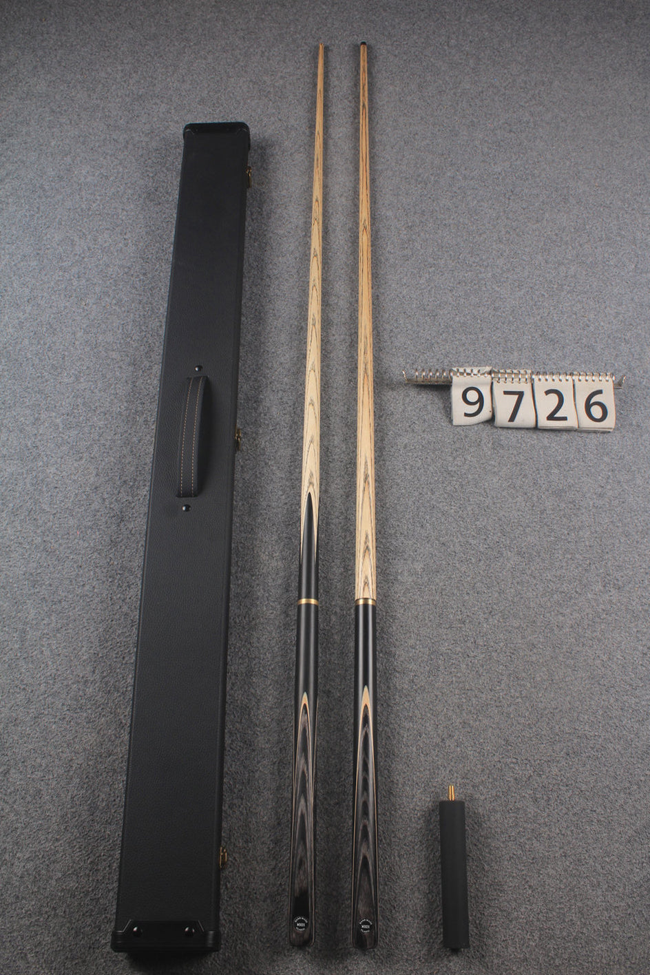 3/4 ASH english pool cue + break cue + case # 9726