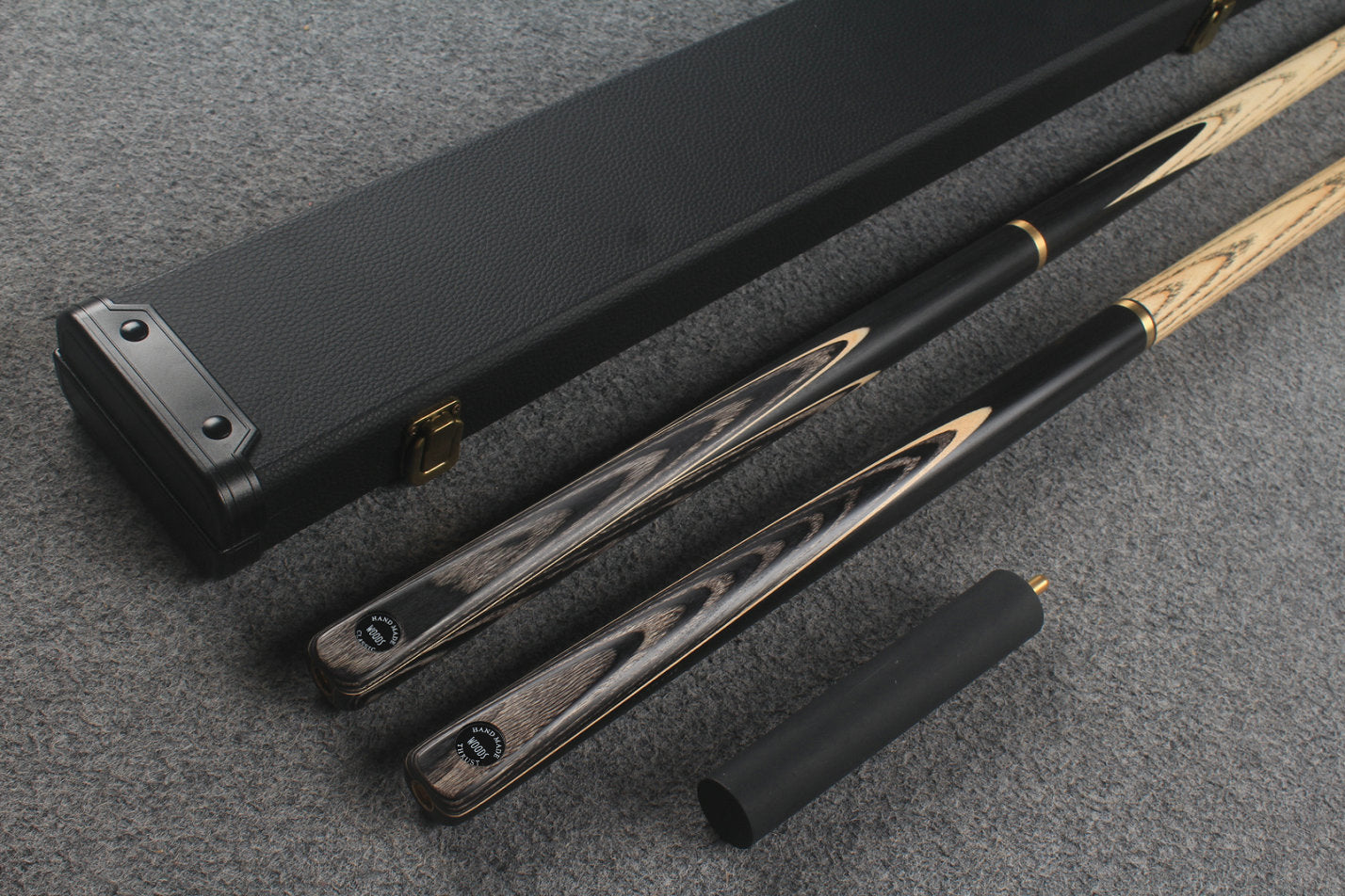 3/4 ASH english pool cue + break cue + case # 9726