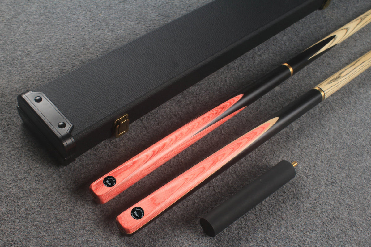 3/4 ASH english pool cue + break cue + case # 9727
