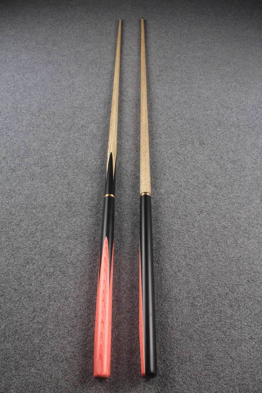 3/4 ASH english pool cue + break cue + case # 9727