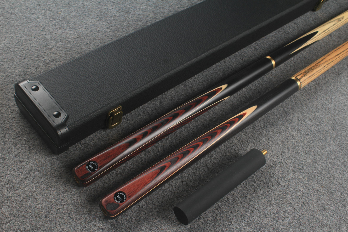 3/4 ASH english pool cue + break cue + case # 9728