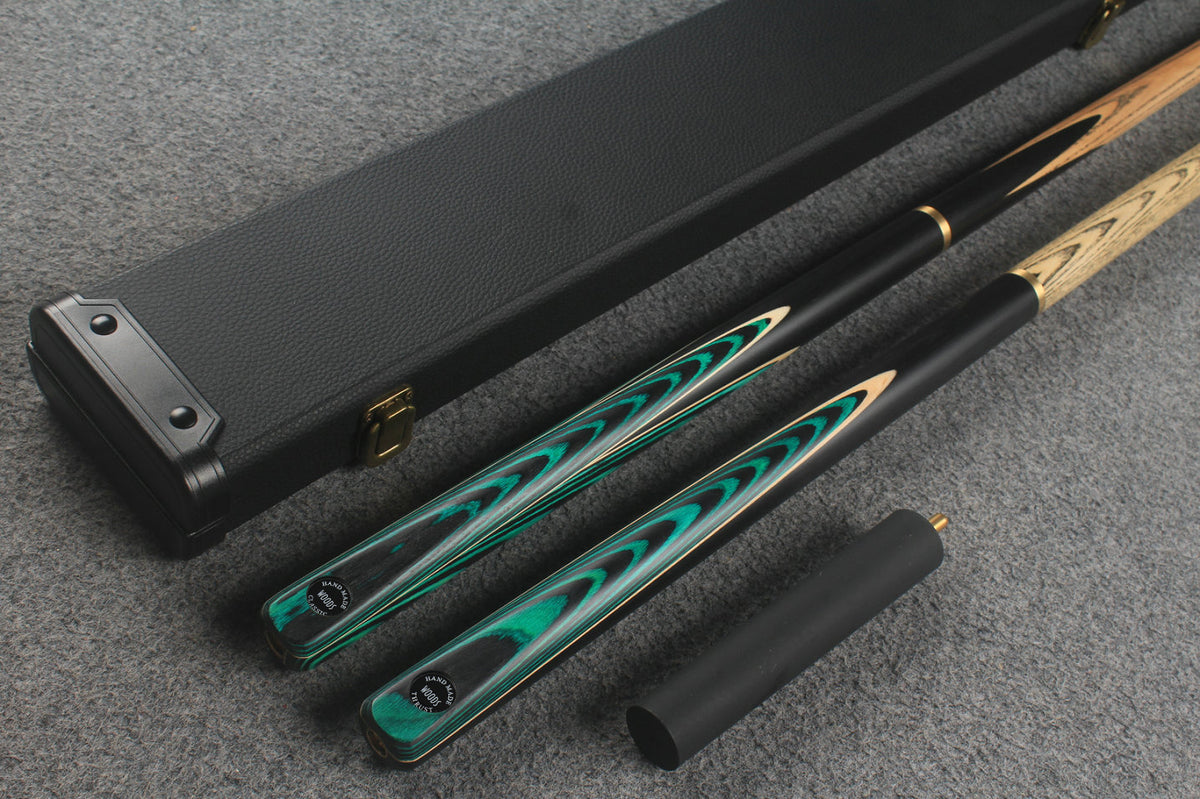 3/4 ASH english pool cue + break cue + case # 9729