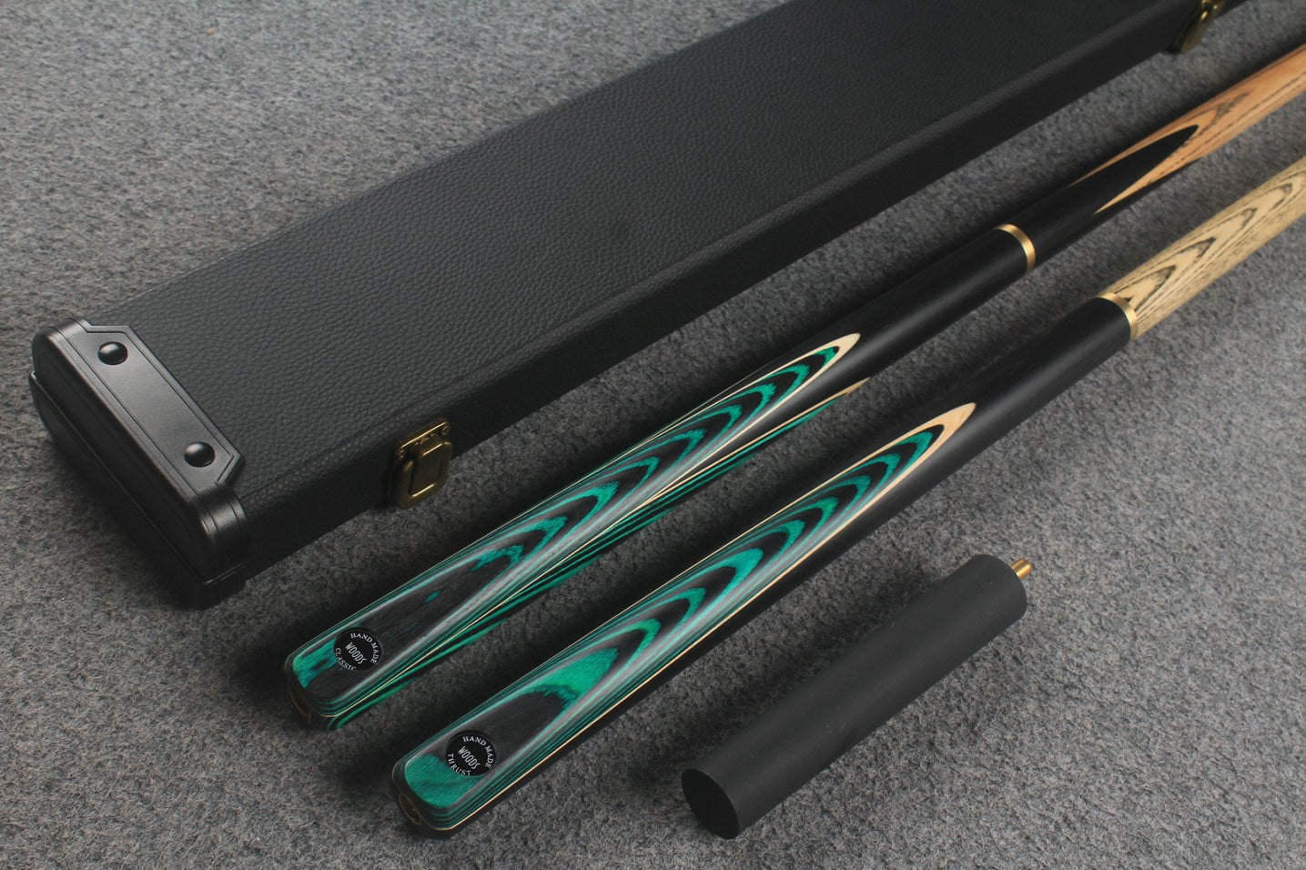 3/4 ASH english pool cue + break cue + case # 9729