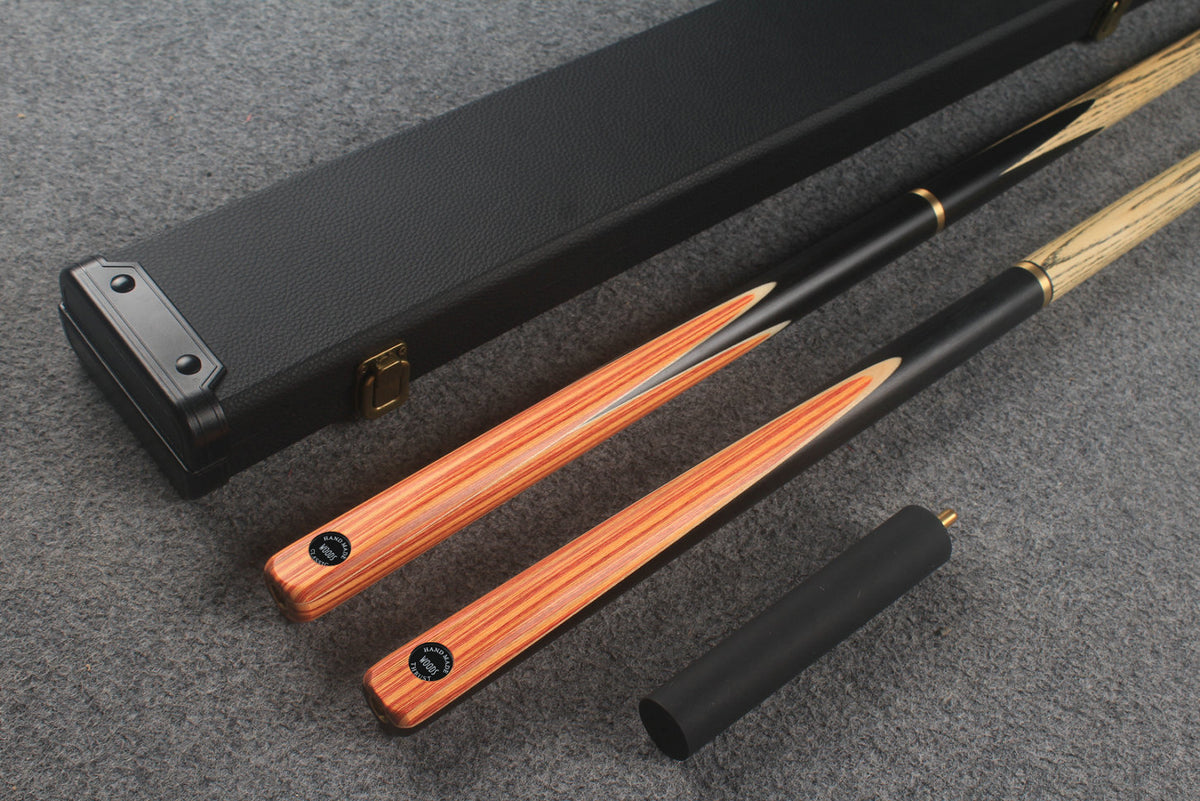 3/4 ASH english pool cue + break cue + case # 9730