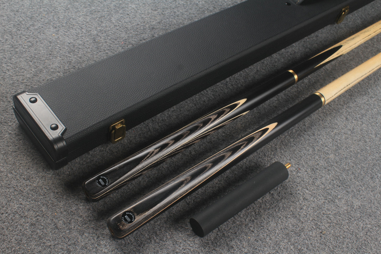 3/4 ASH english pool cue + break cue + case # 9731