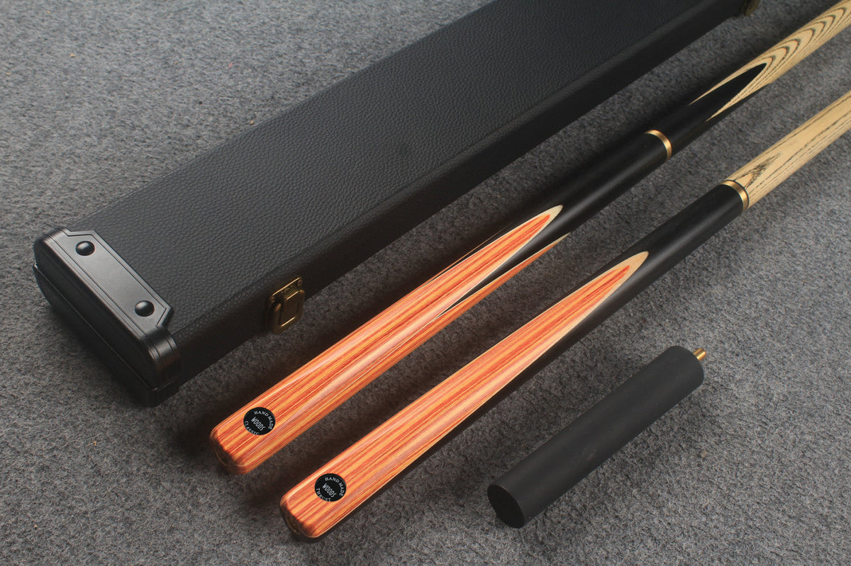 3/4 ASH english pool cue + break cue + case # 9732