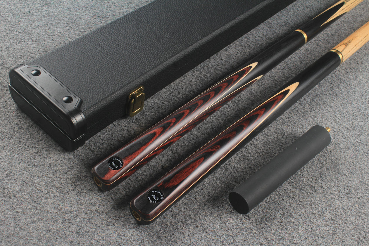 3/4 ASH english pool cue + break cue + case # 9733