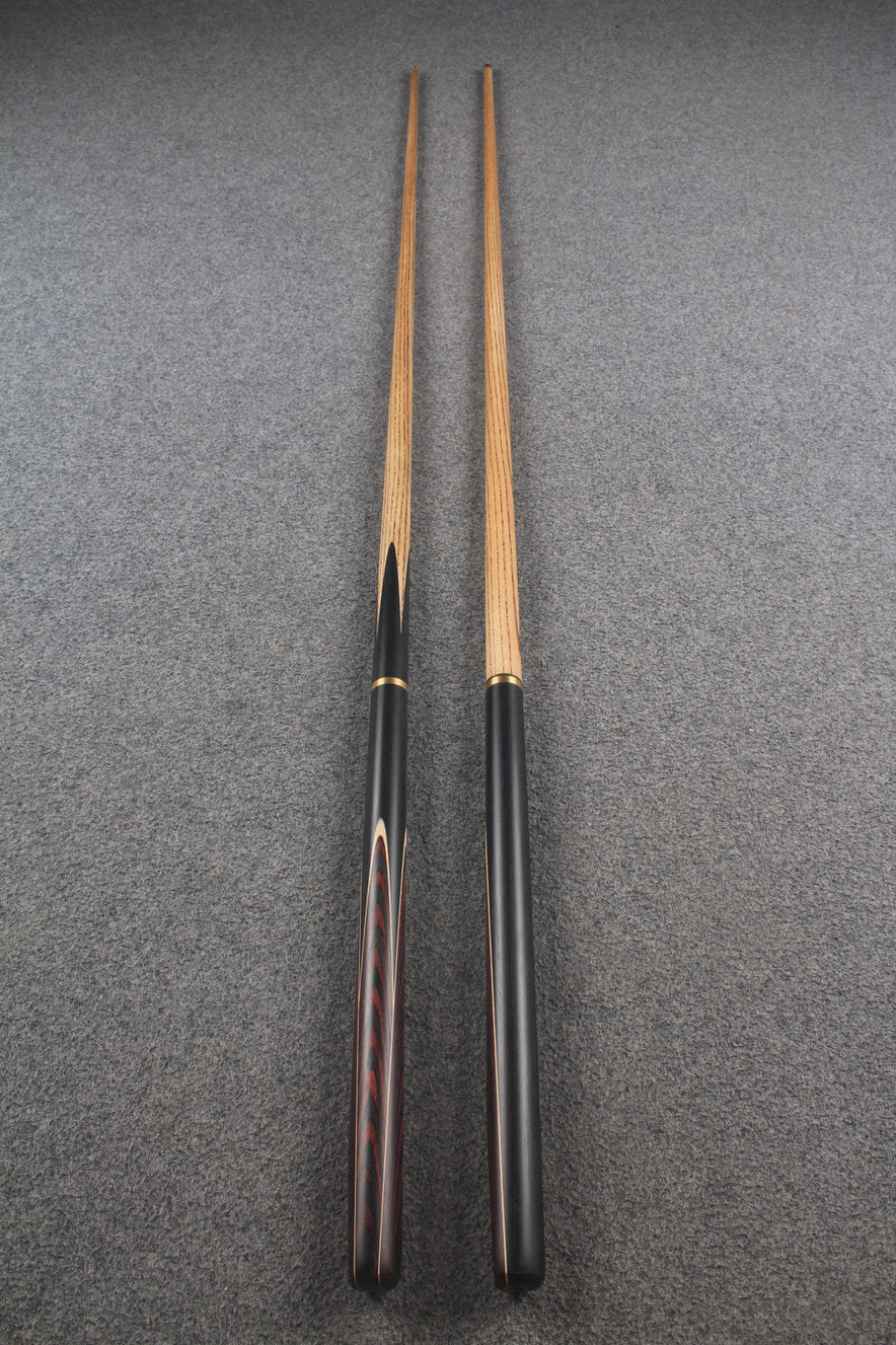 3/4 ASH english pool cue + break cue + case # 9733