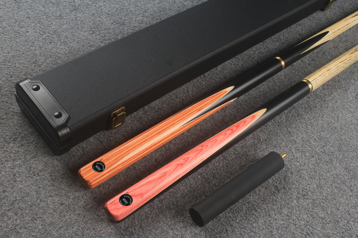 3/4 ASH english pool cue + break cue + case # 9734