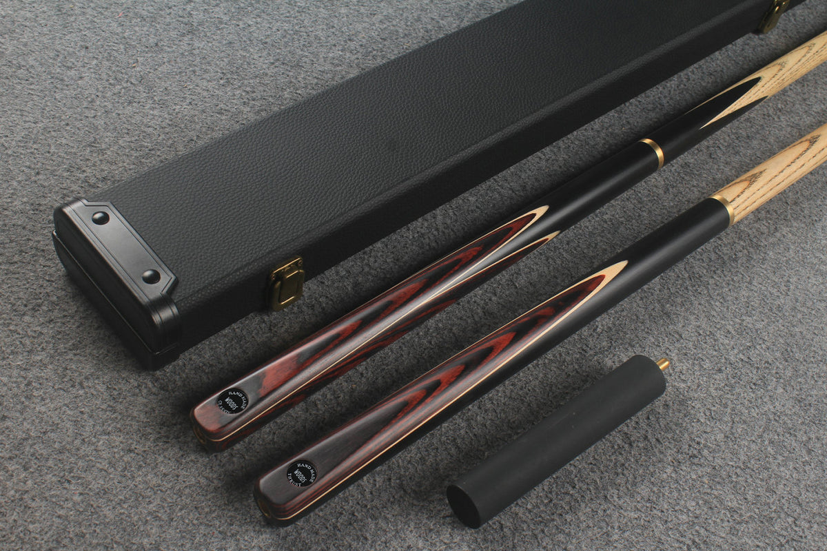 3/4 ASH english pool cue + break cue + case # 9735