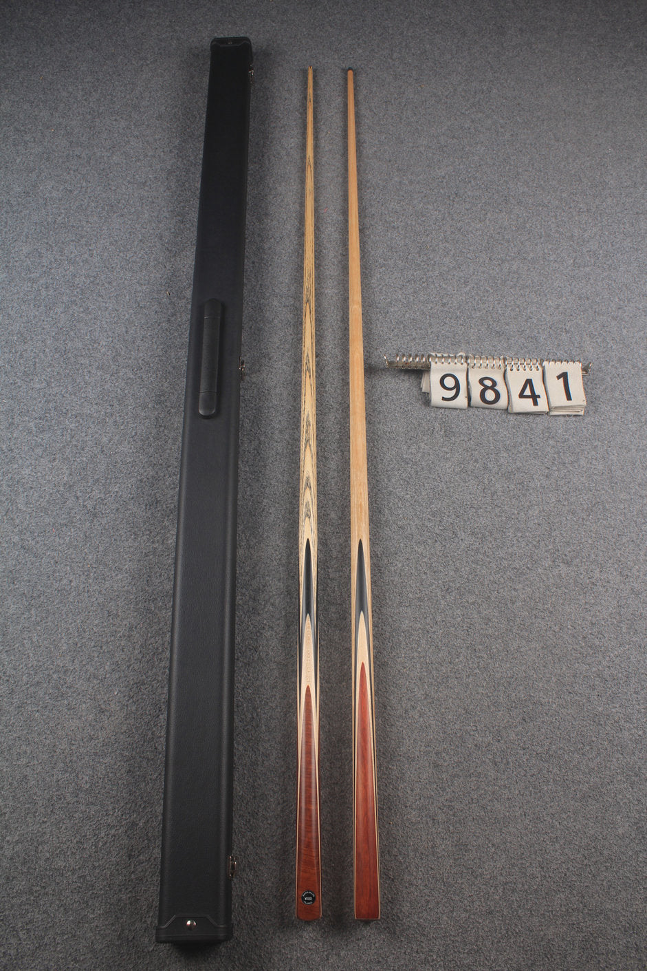 1 piece ASH english pool cue + break cue + case # 9841