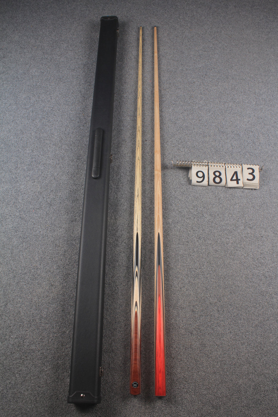 1 piece ASH english pool cue + break cue + case # 9843
