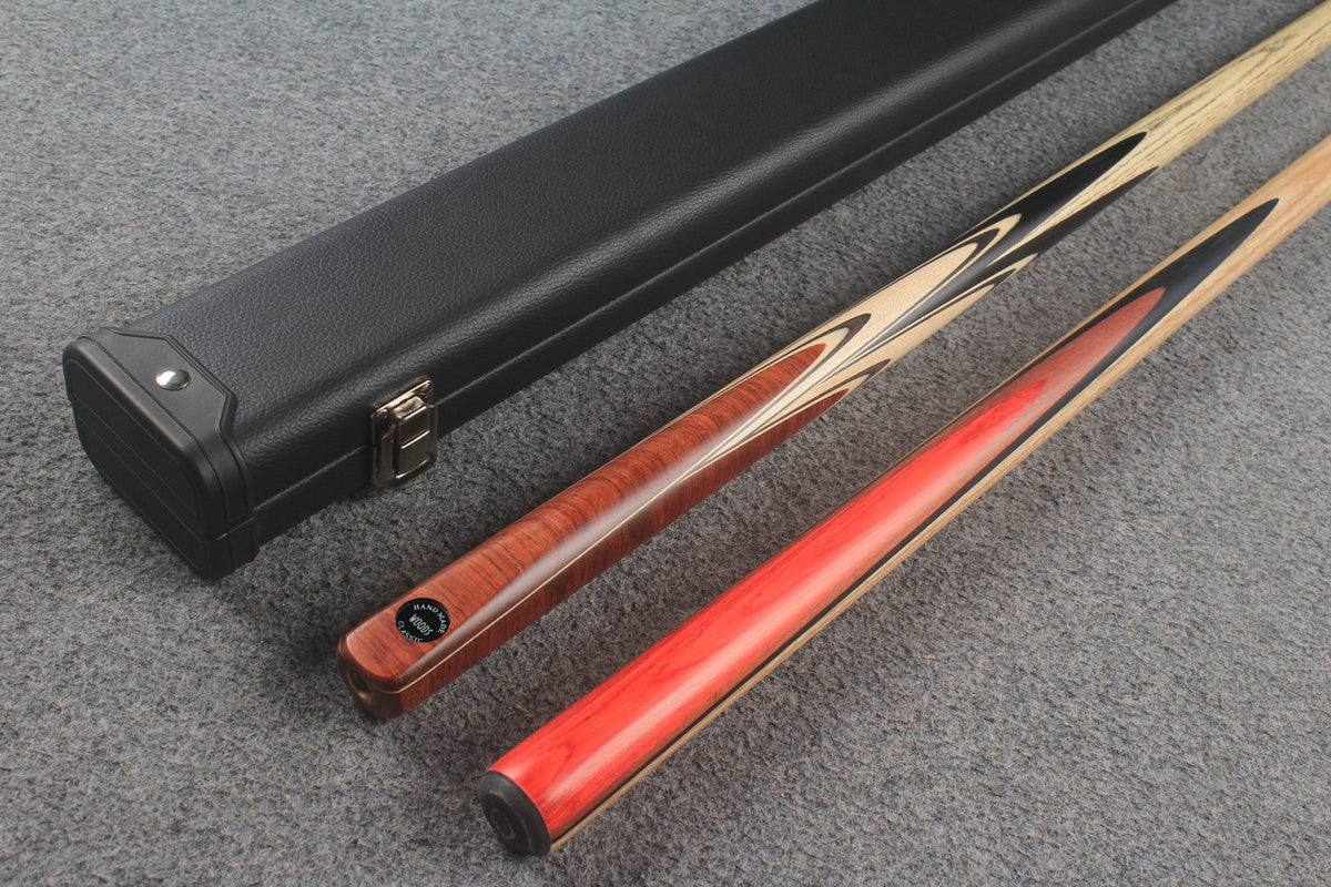 1 piece ASH english pool cue + break cue + case # 9843
