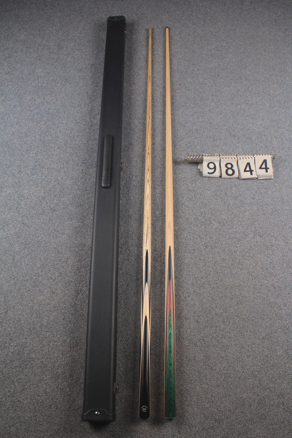 1 piece ASH english pool cue + break cue + case # 9844