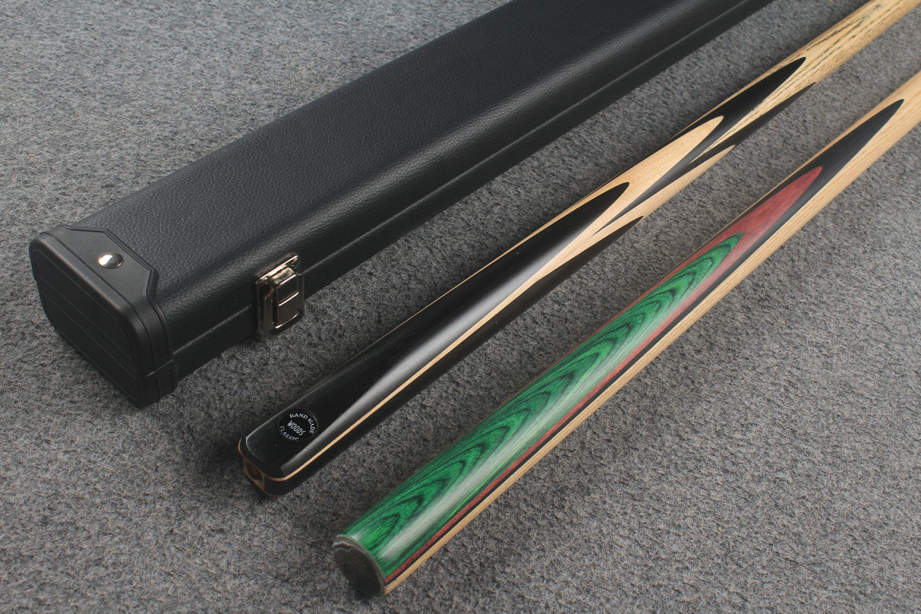 1 piece ASH english pool cue + break cue + case # 9844